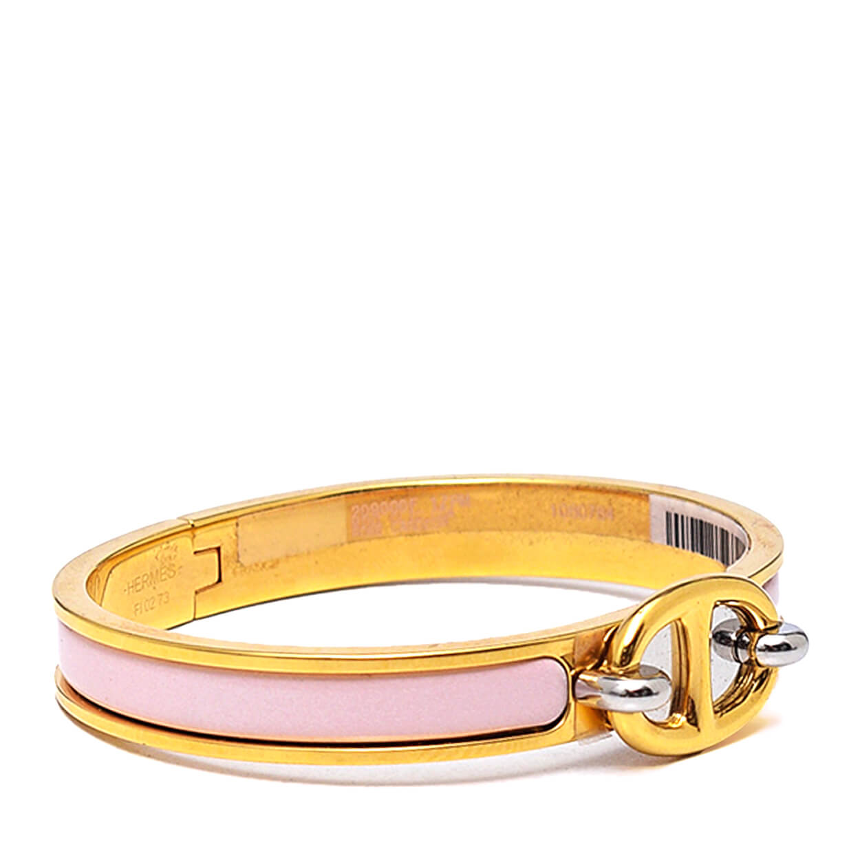 Hermes -Baby Pink Mini Clic Chaine d'Ancre Bracelet 